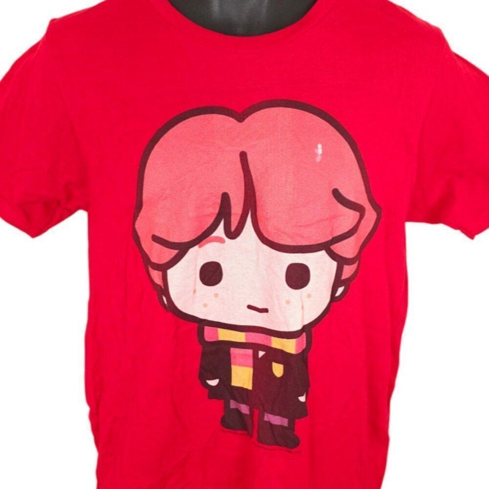 Harry Potter T Shirt Mens Size Medium Red Ron Weasley Kawaii Cutie Cartoon